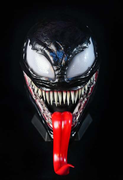 Black Symbiosis Helmet With Tongue