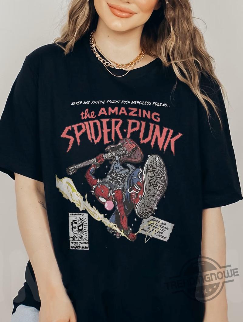 Spider Punk Spider Man Across The Spider Verse Marval Gift Shirt 7 Spider Punk Spider Man Across The Spider Verse Marval Gift Shirt