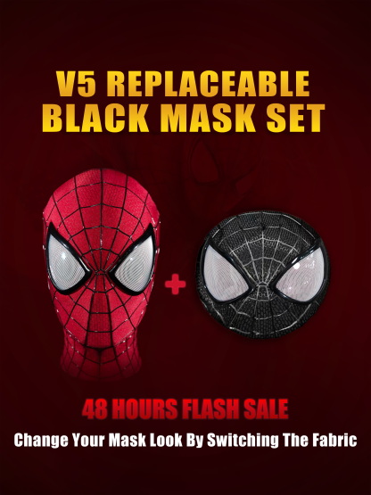 V5 Replaceable Black Fabric Mask Set