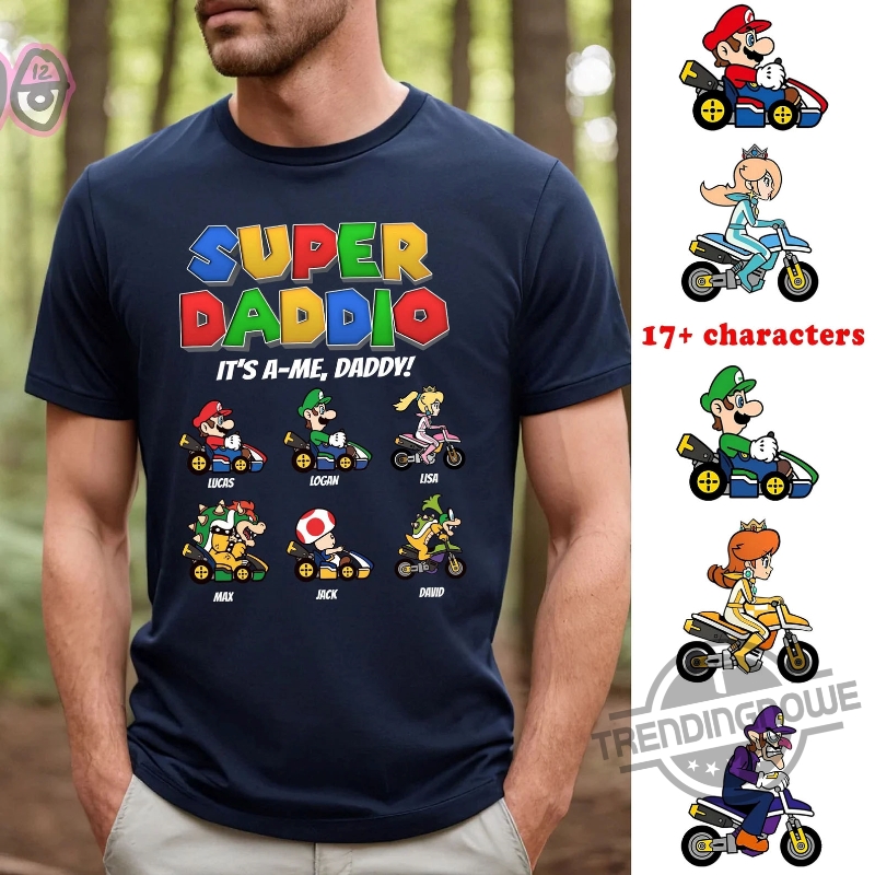 Personalized Super Mario Daddio Gift For Game Lovers Shirt 6 Personalized Super Mario Daddio Gift For Game Lovers Shirt