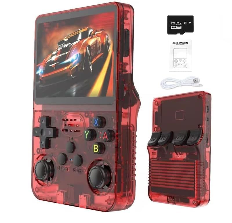 R36S 2026 New Retro Handheld Game Console, 20000+ HD Games Mini Retro Video Console, 3.5 Inch IPS Screen, Portable Arcade Video Gaming Console Gift for Adults (White)