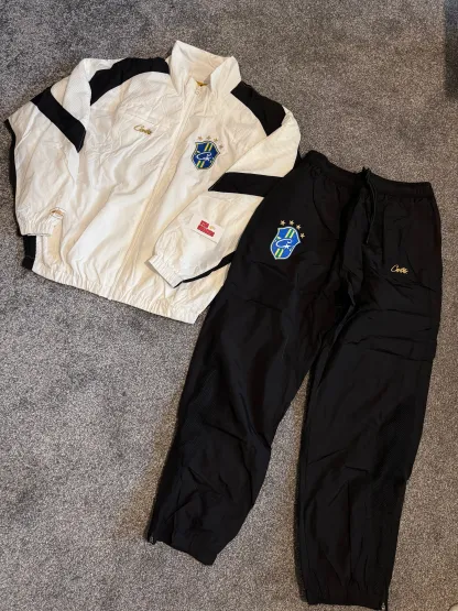 CRTZ black/white brazilian shuku tracksuit