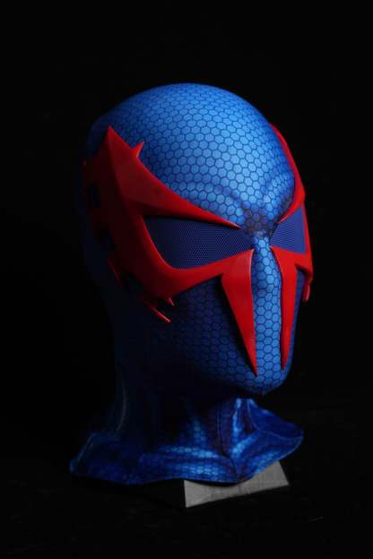 Blue Web Pattern Face Shell Mask