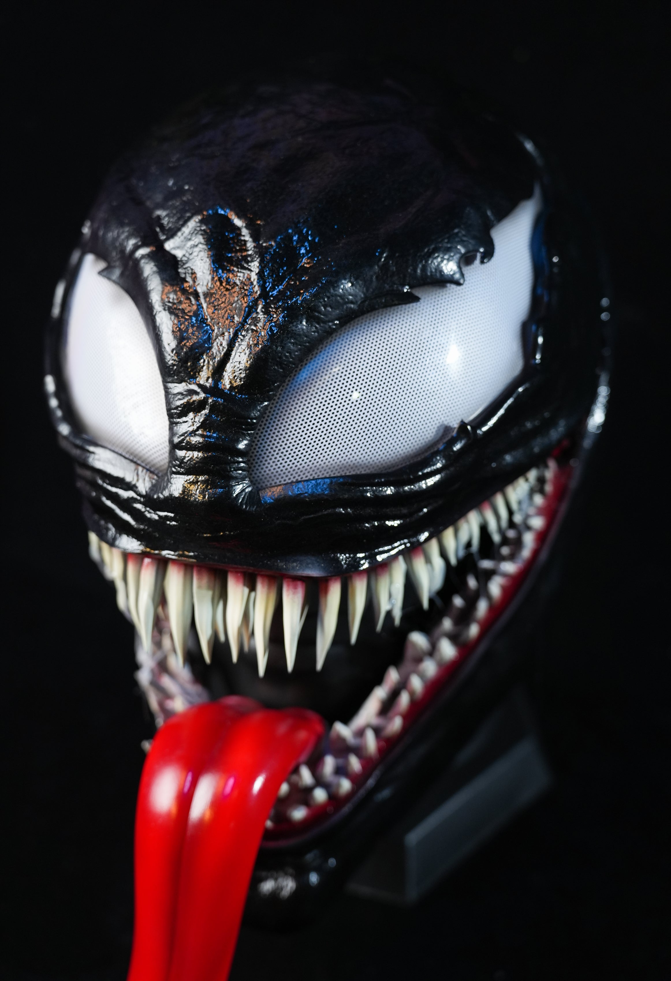 Black Symbiosis Helmet With Tongue