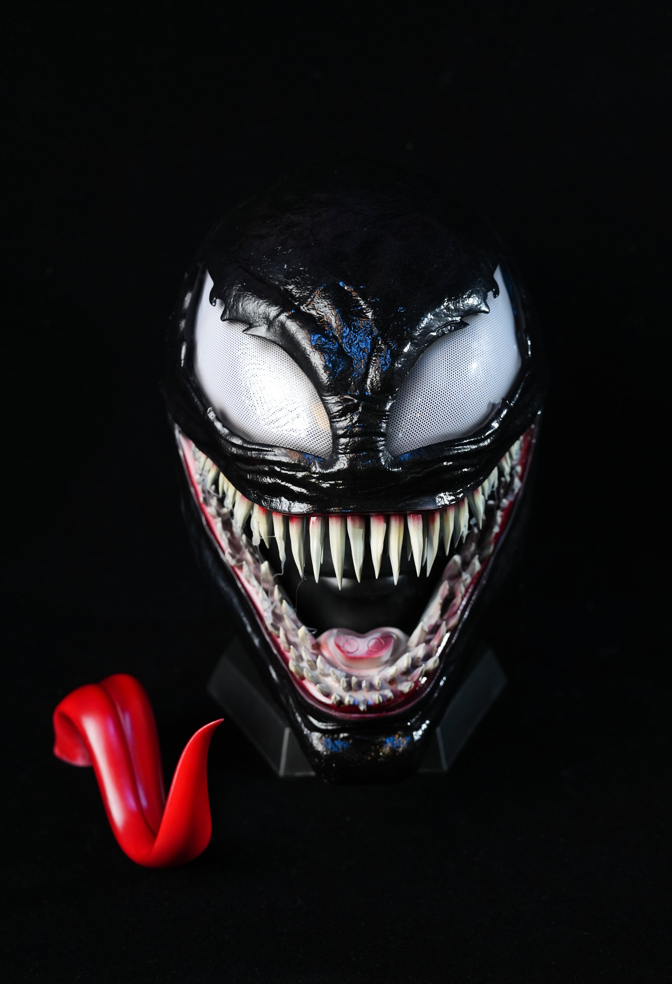 Black Symbiosis Helmet With Tongue