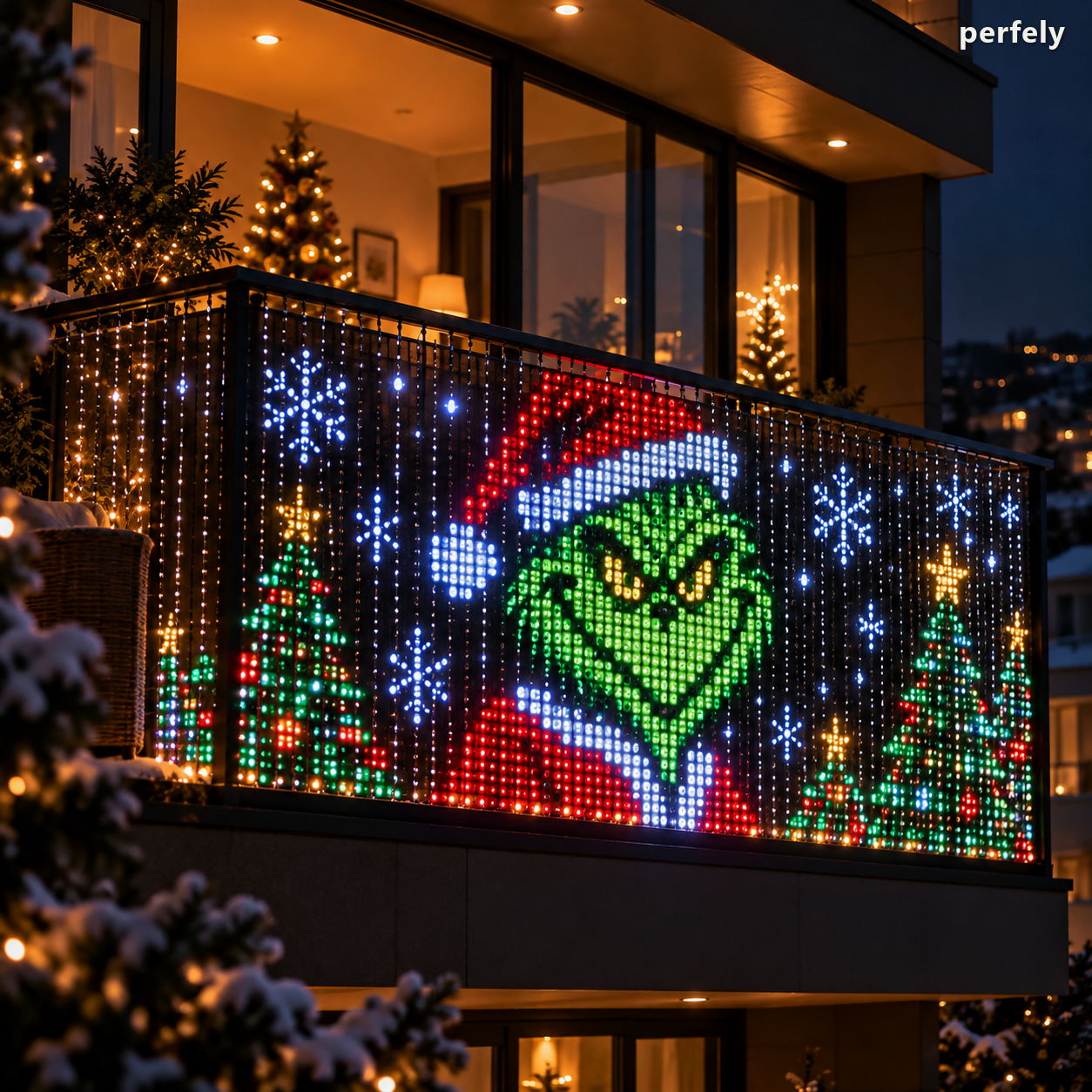 perfely Smart Animated Christmas Balcony Lights gallery image 5