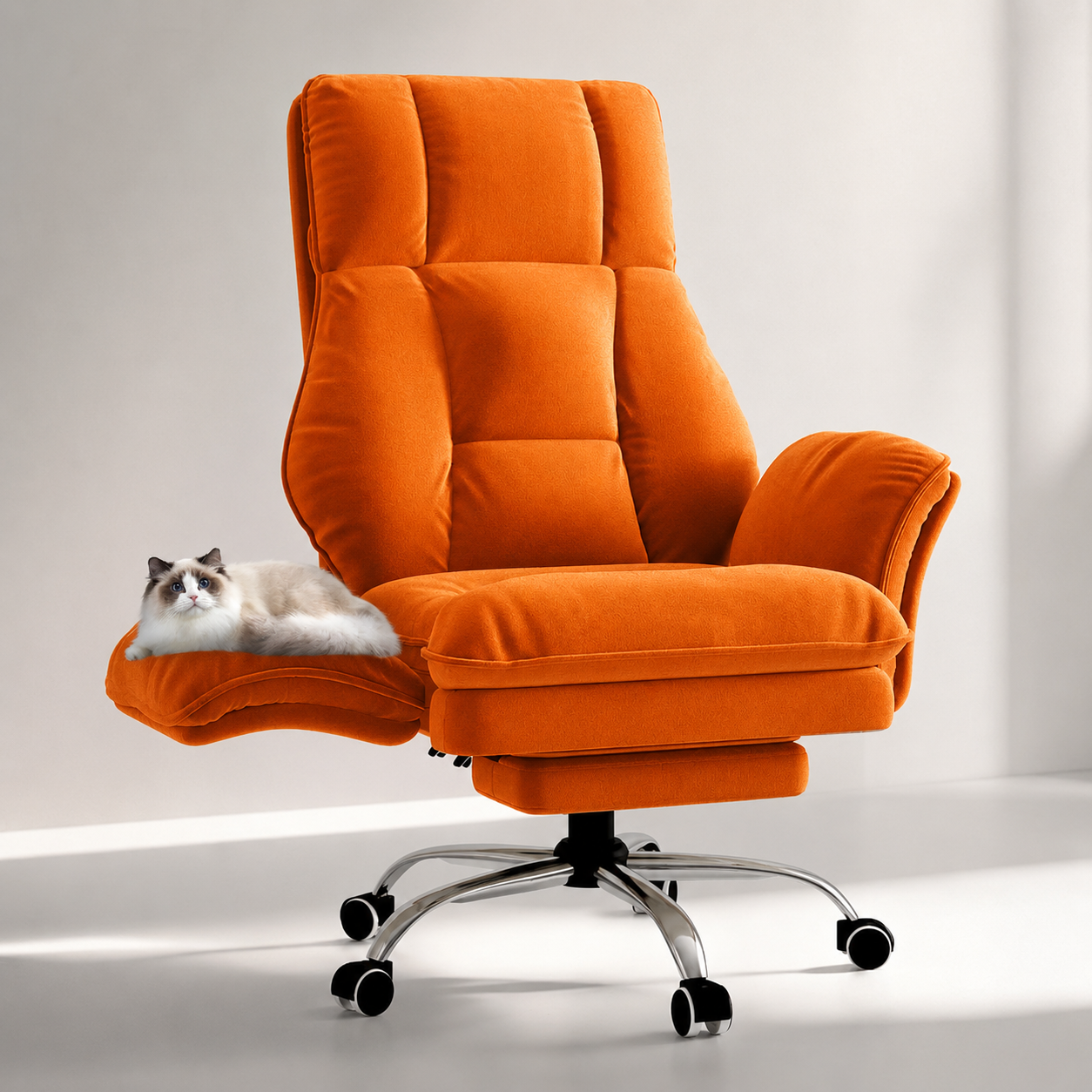 Big & Tall Office Chair – Extra Wide 98cm Seat, 400LB Capacity, 135° Recline & Footrest