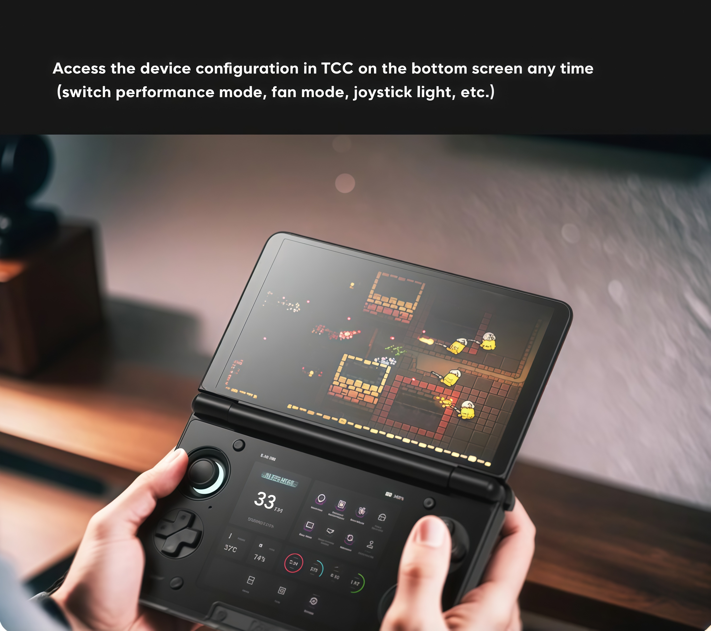 6-Inch Dual OLED Handheld Gaming Console, 120Hz High-Refresh Display, Foldable Portable Gaming Device, 1920x1080 Resolution, 650 Nits