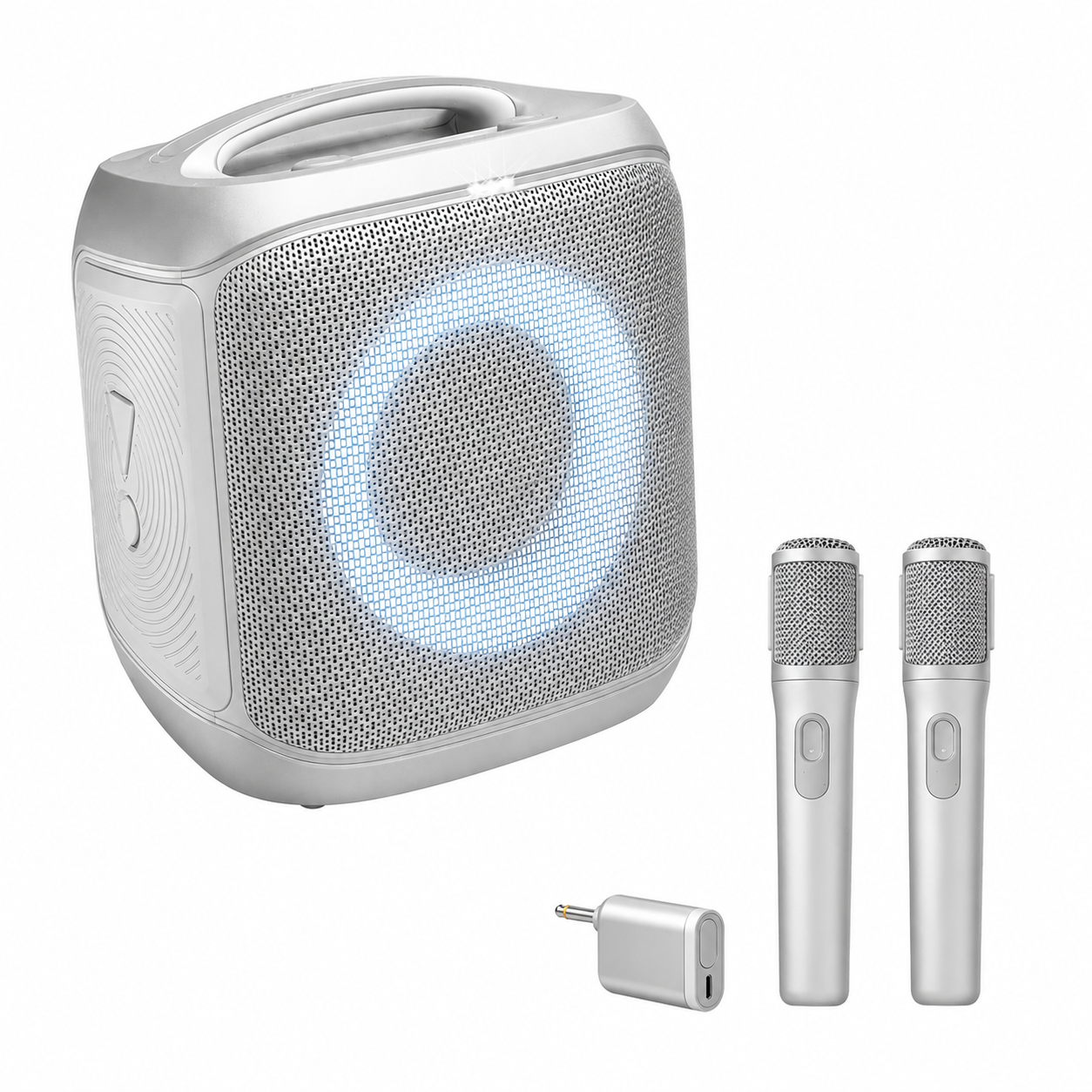 🔥 Today’s Special | AI Sound Boost Portable Bluetooth Speaker – Dynamic Light Show, 15H Battery, Mic & Guitar Inputs