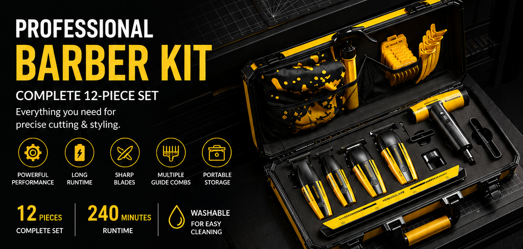 MUSCULAR Barber Kit – The Ultimate Professional Hair Cutting Set for Barbers & Home Use