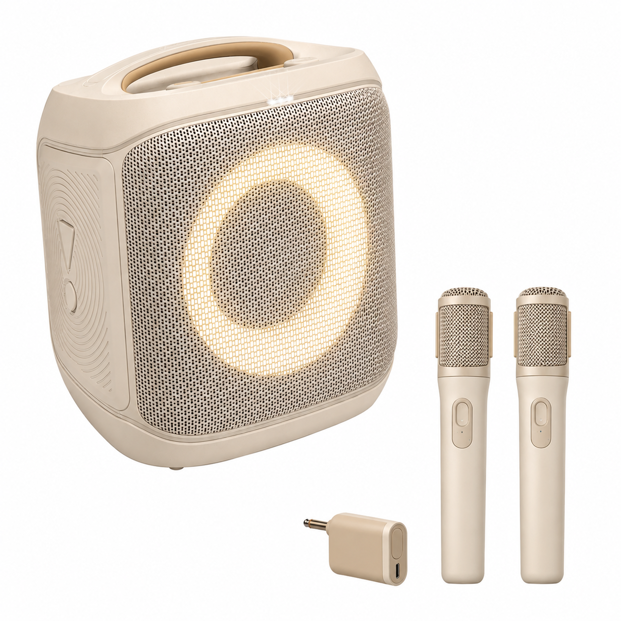 🔥 Today’s Special | AI Sound Boost Portable Bluetooth Speaker – Dynamic Light Show, 15H Battery, Mic & Guitar Inputs