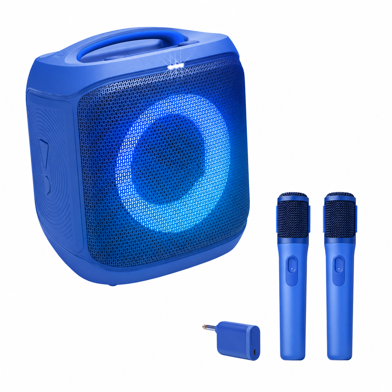 🔥 Today’s Special | AI Sound Boost Portable Bluetooth Speaker – Dynamic Light Show, 15H Battery, Mic & Guitar Inputs