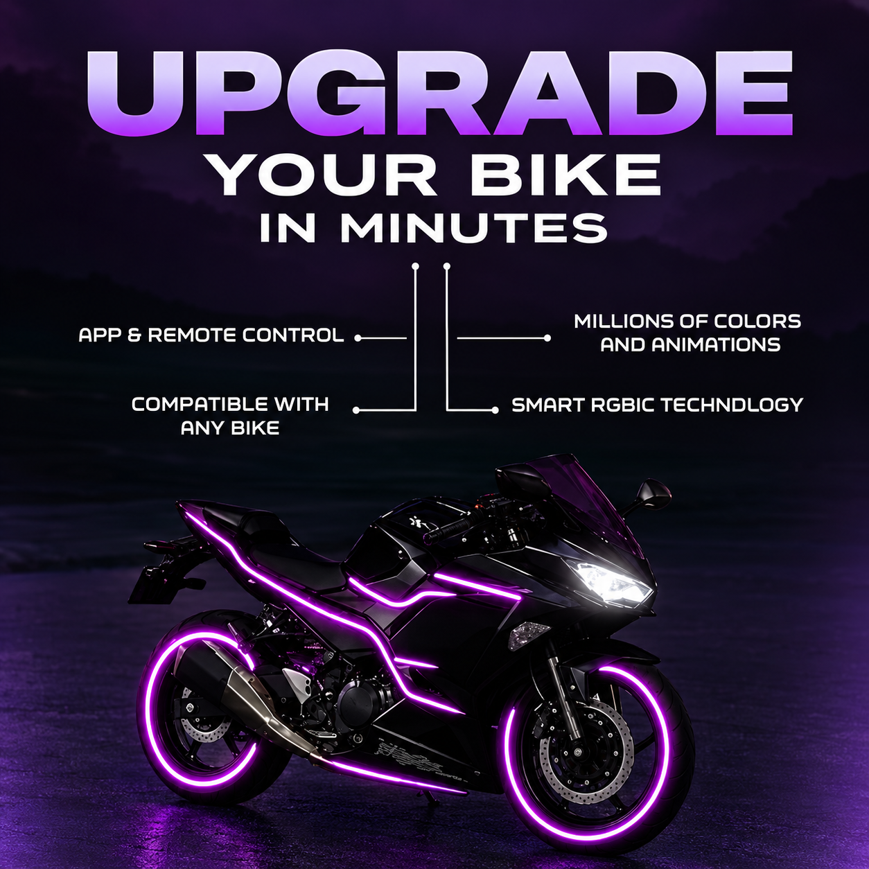 MotoGlow motorcycle accent lighting