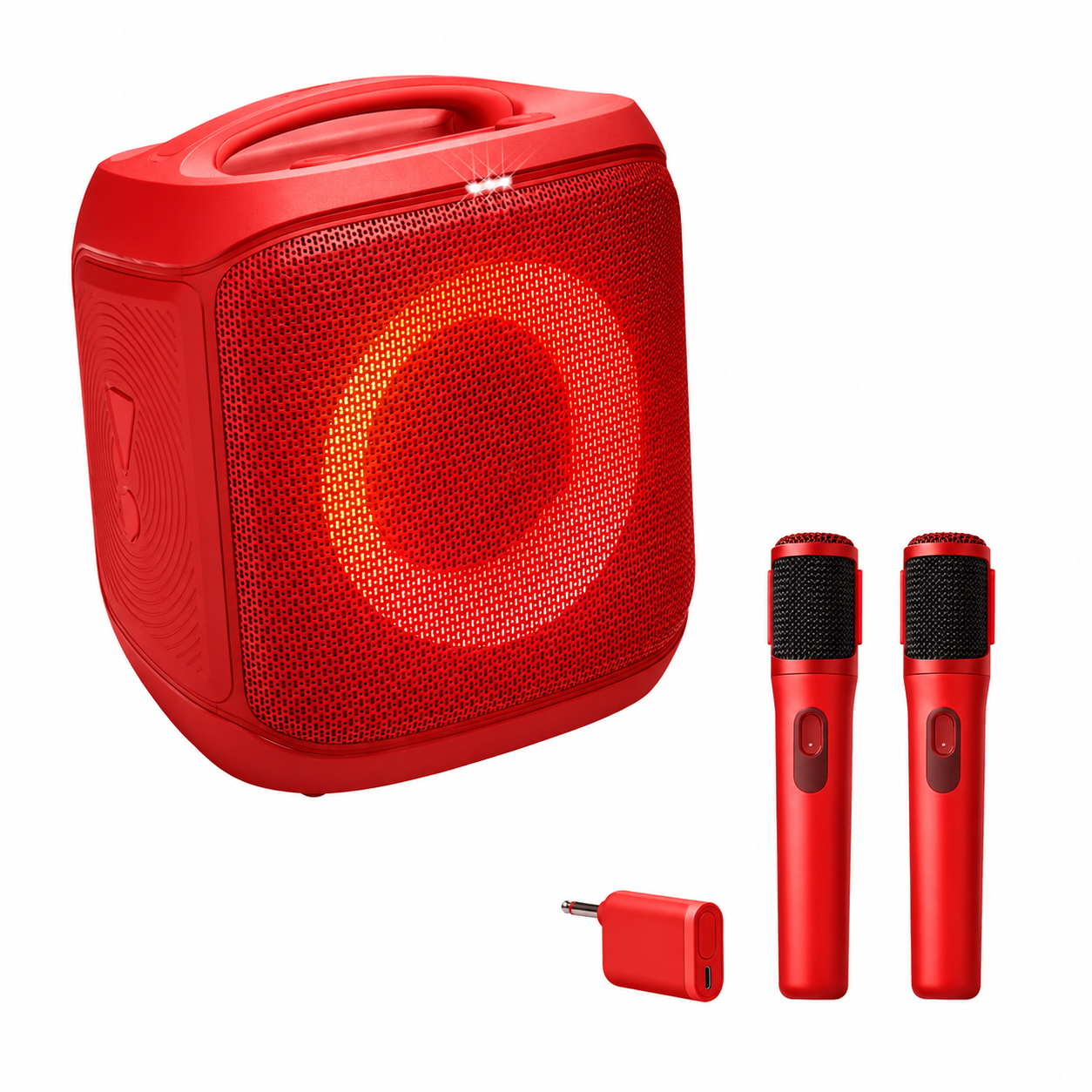 🔥 Today’s Special | AI Sound Boost Portable Bluetooth Speaker – Dynamic Light Show, 15H Battery, Mic & Guitar Inputs