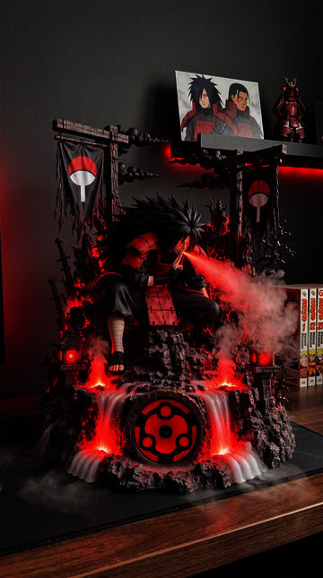 Madara humidifier glowing red in an anime collection