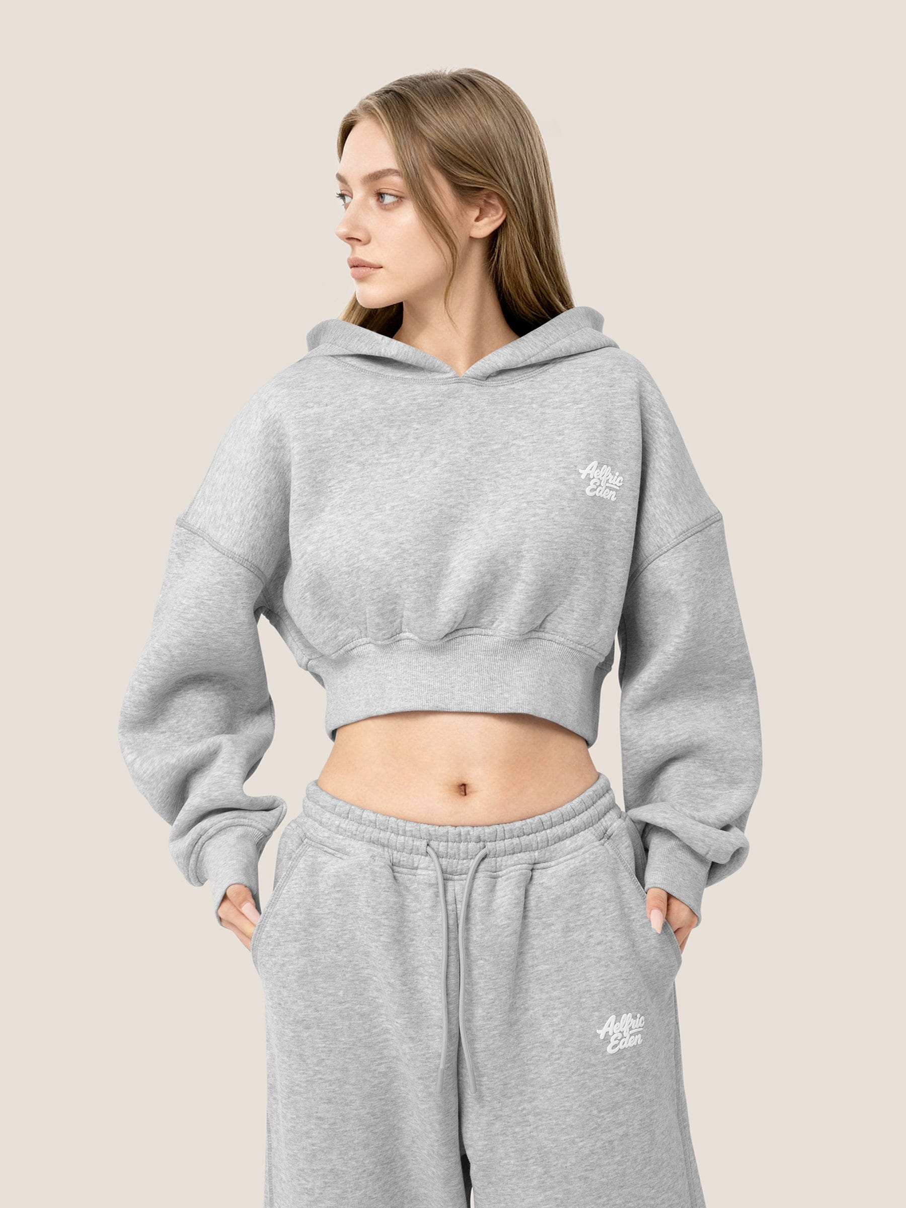 Soufflé Cropped Hoodie Sets