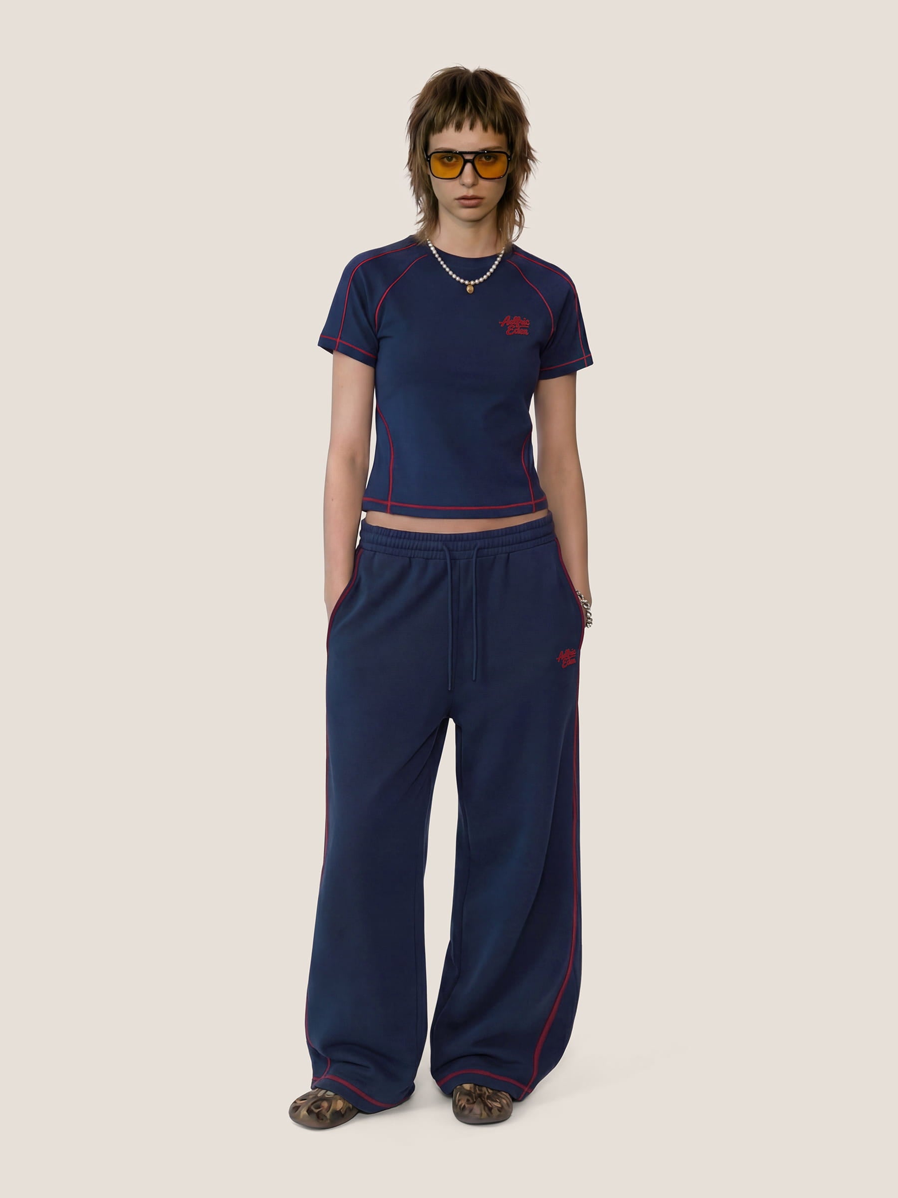 Slim Sweat Sets-Blue