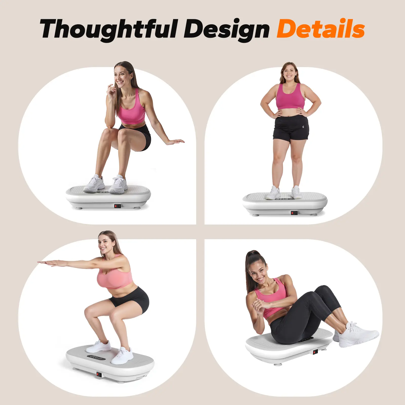 MERACH High Power Vibration Plate 440lbs Capacity