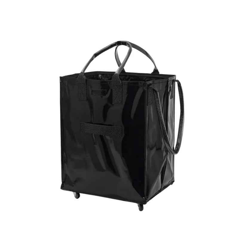 Rolling Tote Bag with Zip Top Closure