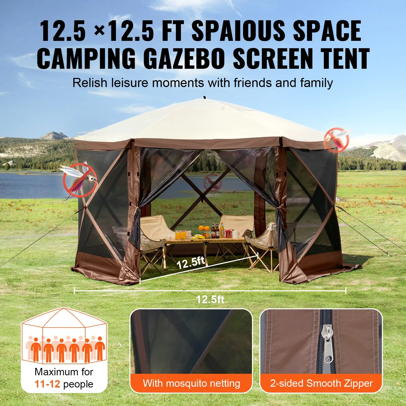 Pop-Up Sunshade Canopy Tent