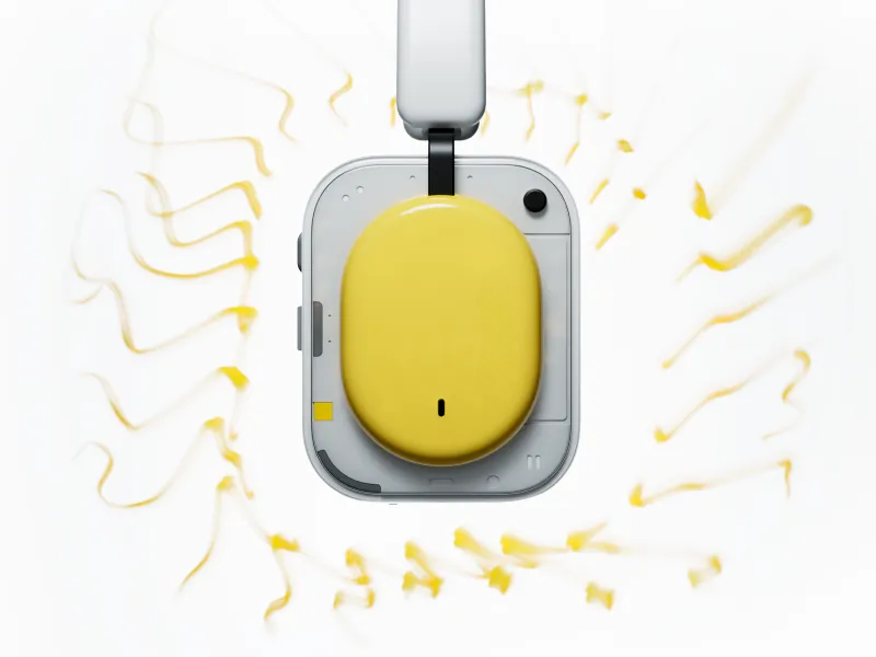 Headphone showing hybrid active noise cancellation with 5 microphones and transparency mode