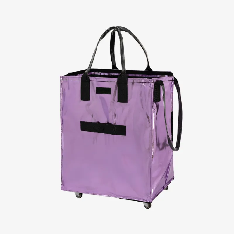 Rolling Tote Bag with Zip Top Closure