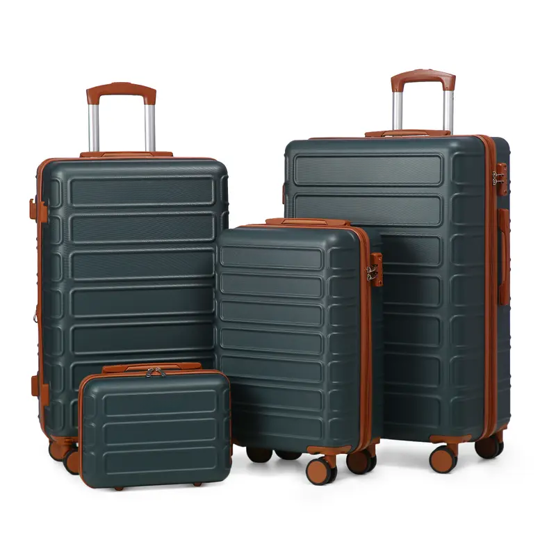 4-Piece Expandable Travel Luggage Set with Spinner Wheels