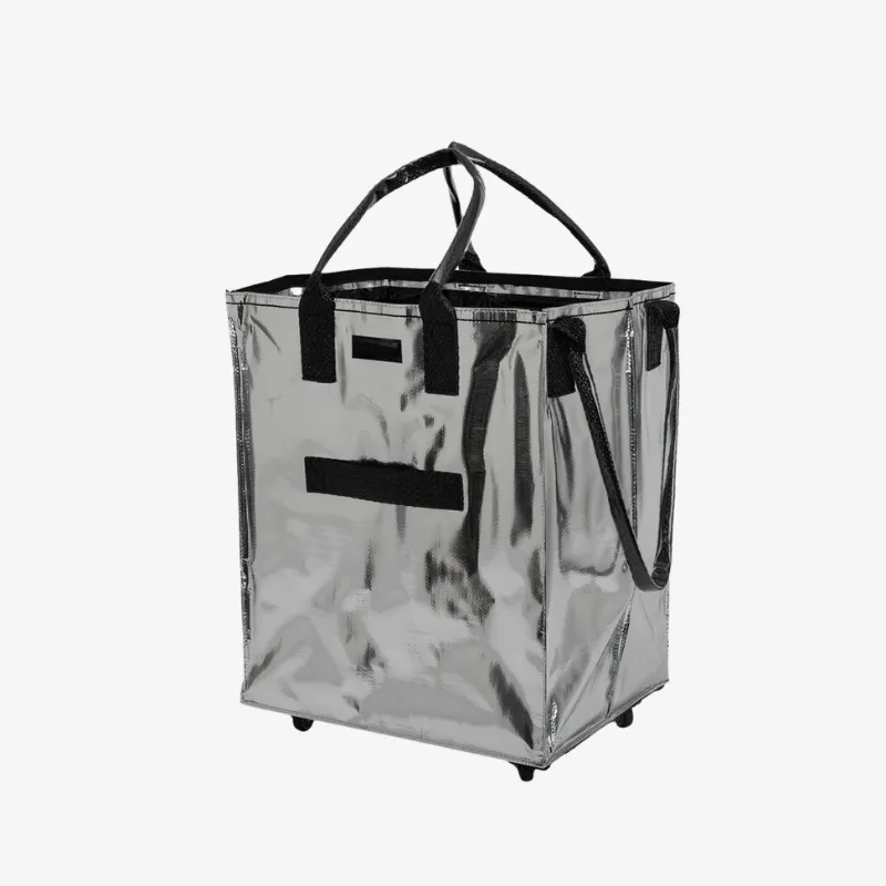 Rolling Tote Bag with Zip Top Closure