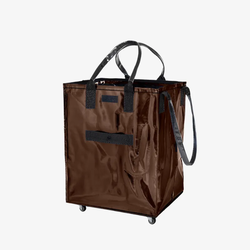 Rolling Tote Bag with Zip Top Closure