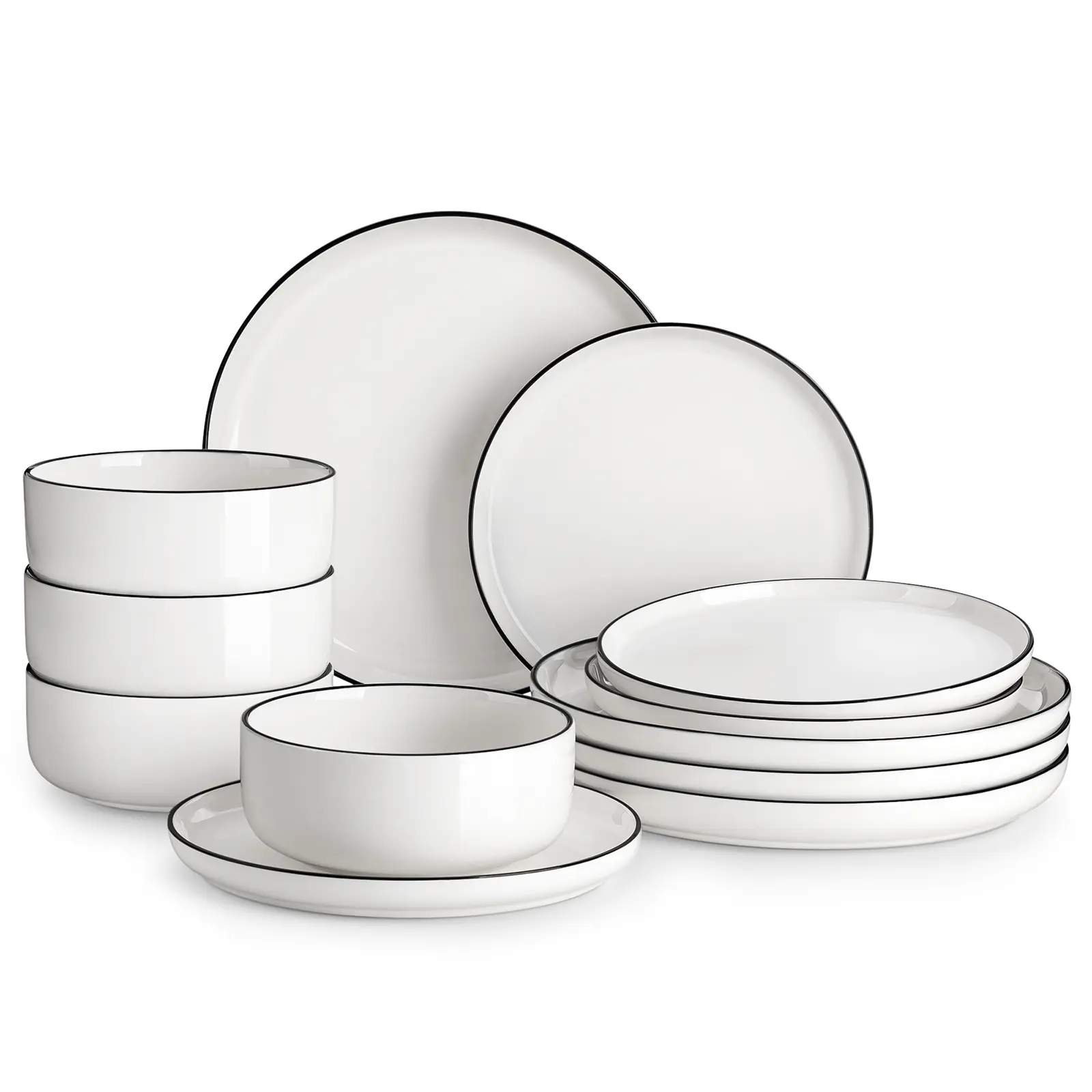 12/16/18/24 Pieces Porcelain Dinnerware Set