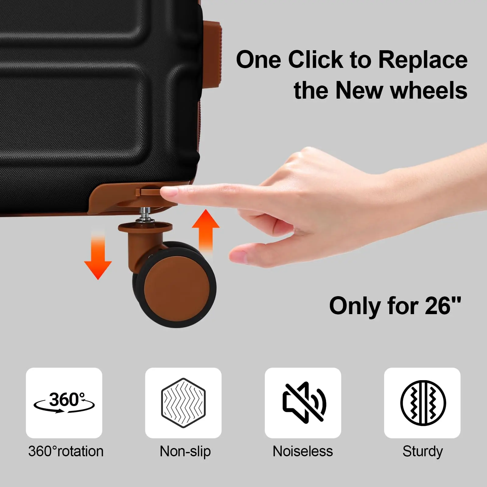 4-Piece Expandable Travel Luggage Set with Spinner Wheels