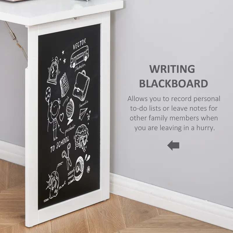Fold-out Convertible Wall Mount Writing Desk Cabinet