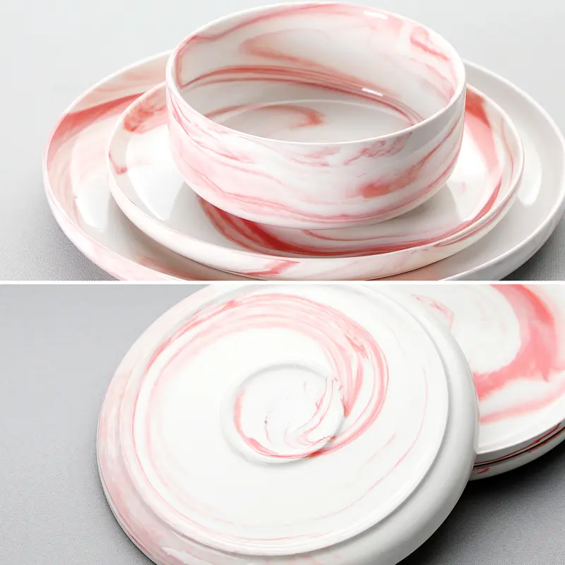 12/16/18/24 Pieces Porcelain Dinnerware Set
