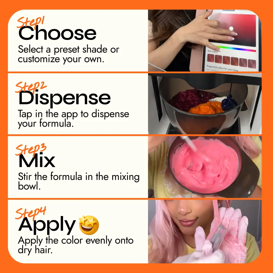 Smart Semi-Permanent Hair Color Creator.
