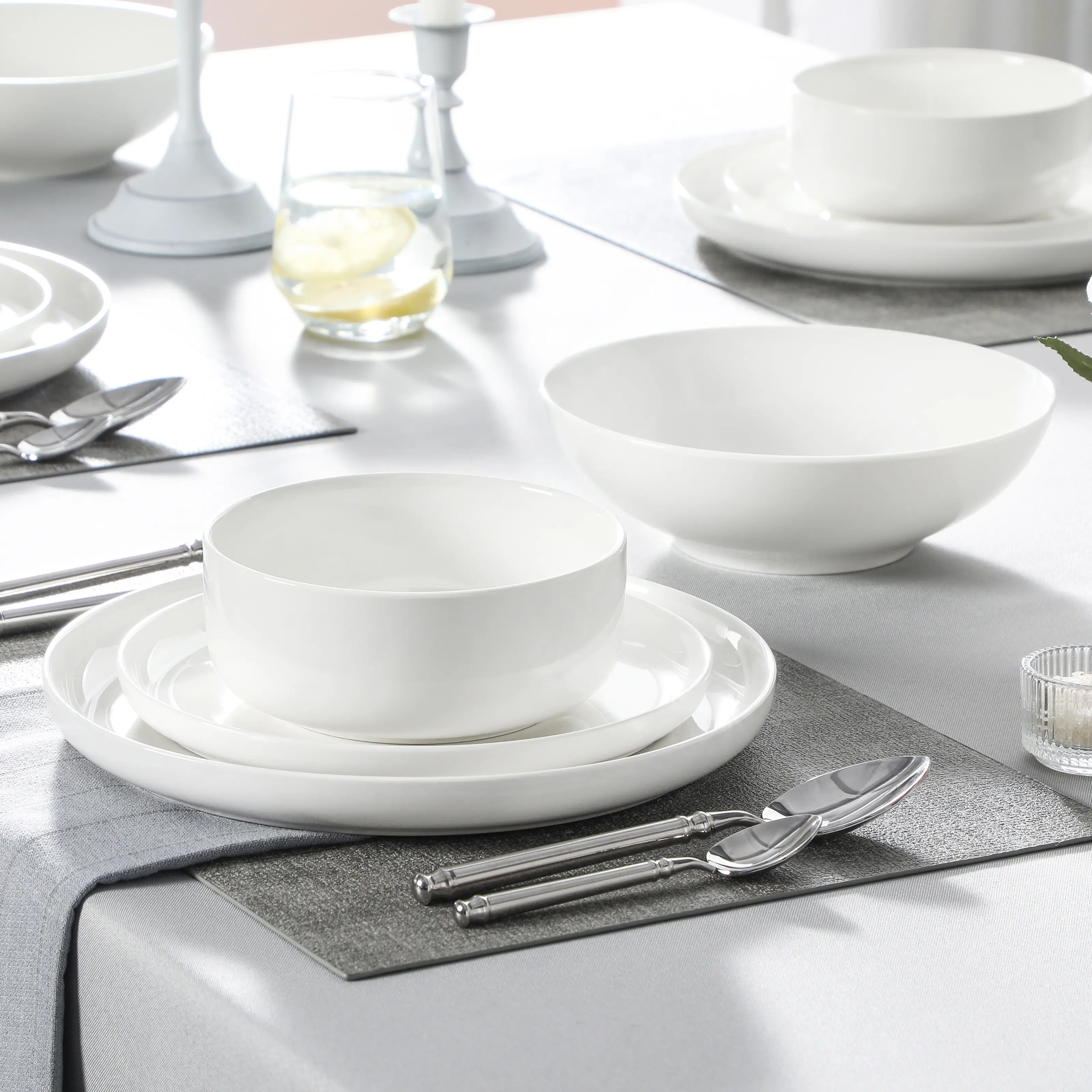 12/16/18/24 Pieces Porcelain Dinnerware Set