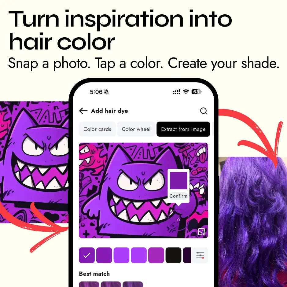 Smart Semi-Permanent Hair Color Creator.