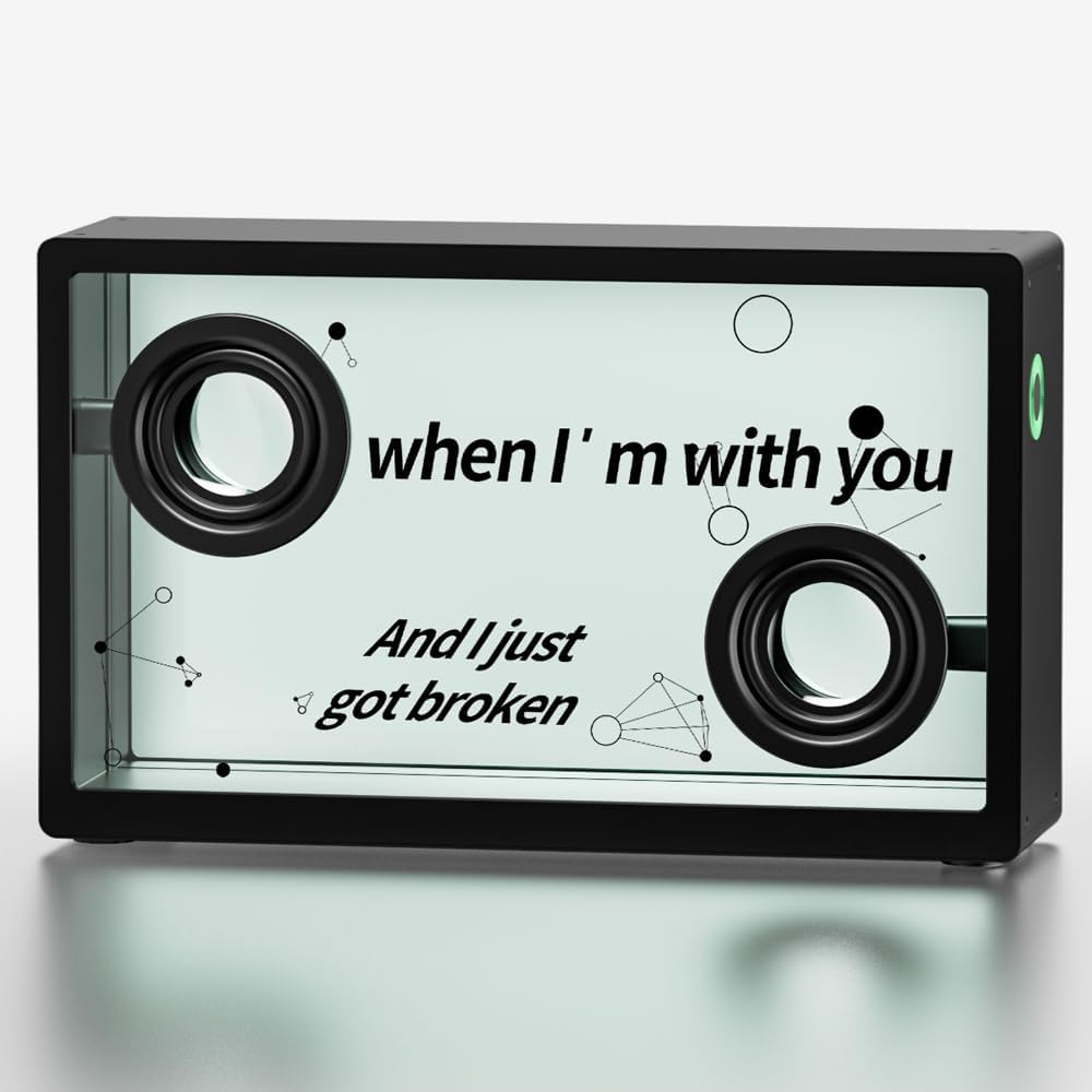 SonicGlass A1 Transparent Lyric Bluetooth Speaker