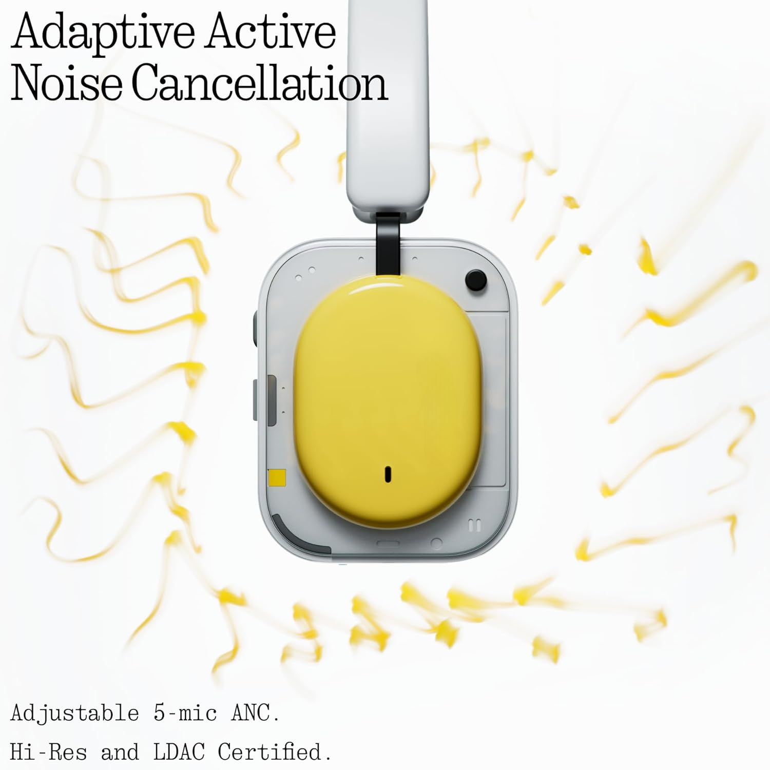 2026 New Adaptive Active Noise Cancelling Headphones, Wireless Over Ear Bluetooth 5.4 ANC Headset.