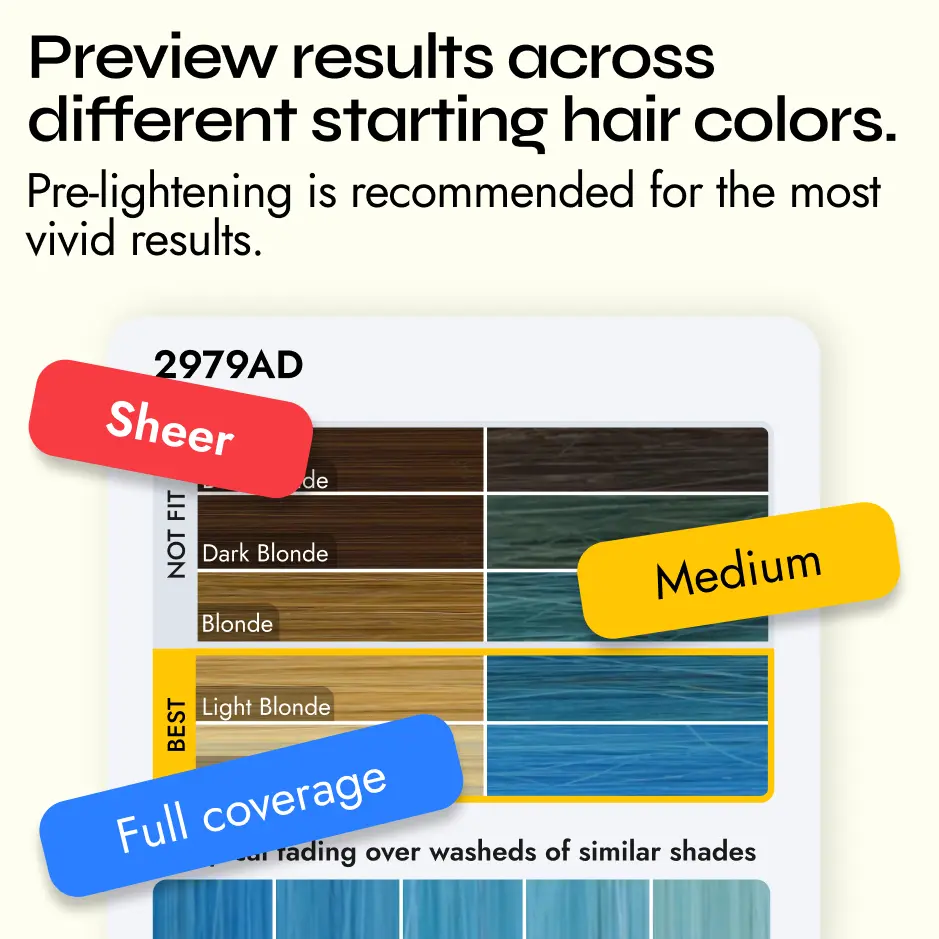 Smart Semi-Permanent Hair Color Creator.