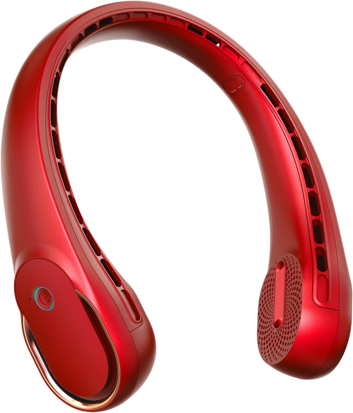 Neck Fan, Portable Personal Fan Strong Wind, 4000mAh, Air Volume,360° Cooling, No Hair Twisting, Air Volume On 2 Sides, Non-Slip, Quick Charge, Long Use Time, Birthday Gift for Women, Dad, Men