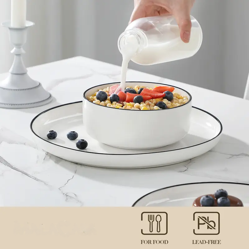 12/16/18/24 Pieces Porcelain Dinnerware Set