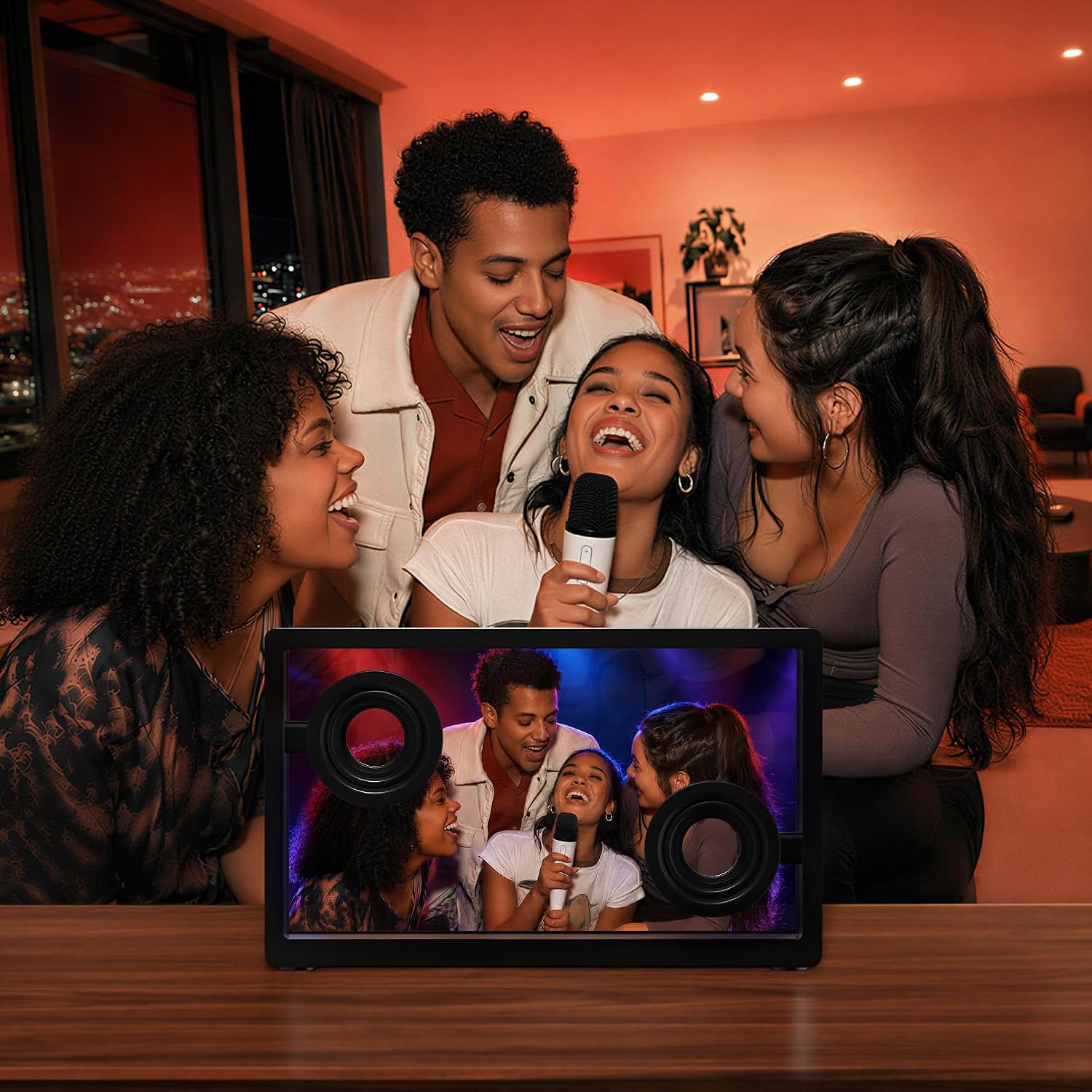 SonicGlass A1 Transparent Lyric Bluetooth Speaker