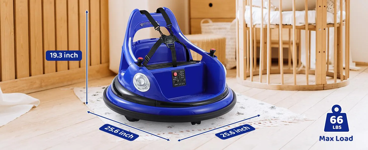 Bumper car showing music and Bluetooth feature