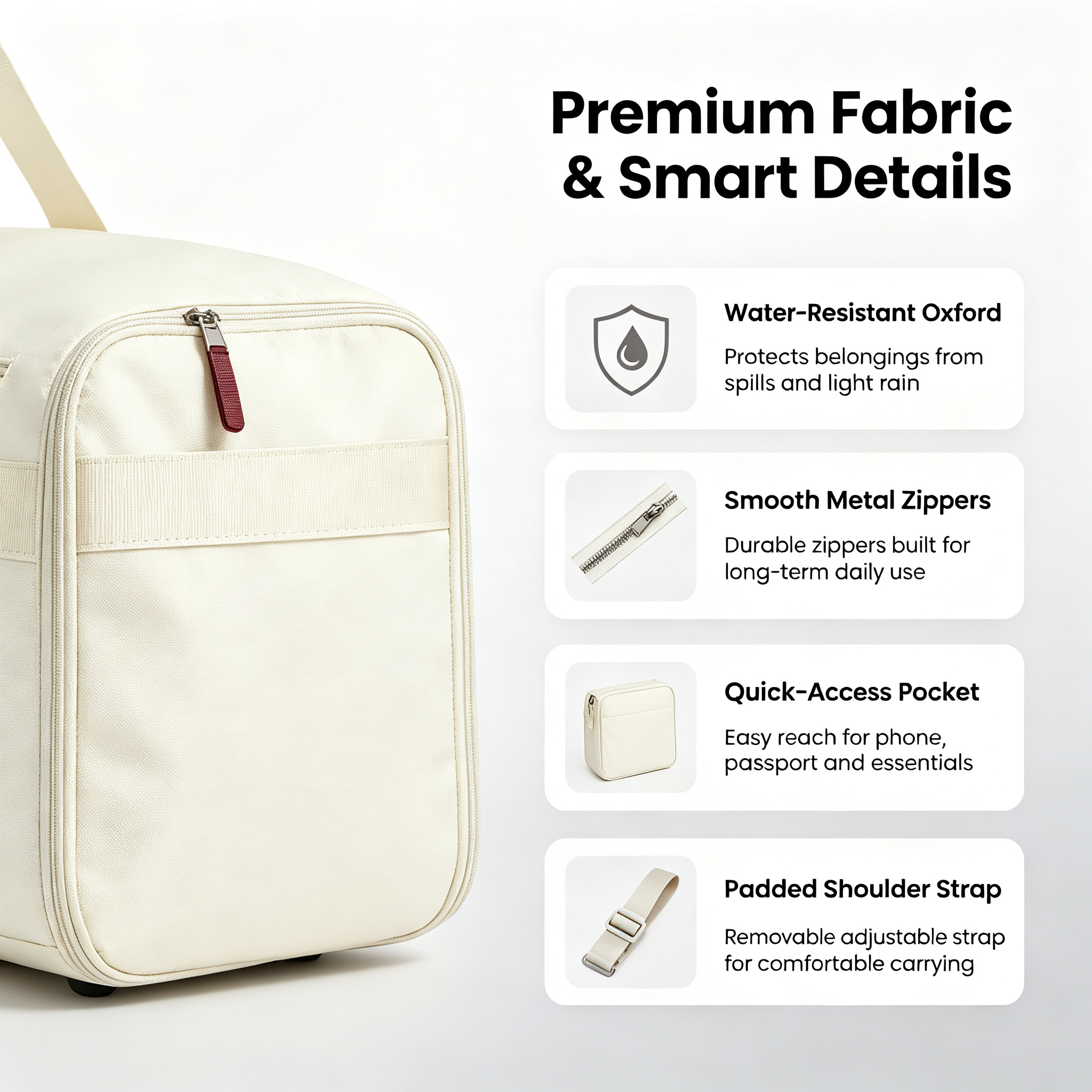 Convertible Travel Bag, 60L Weekender Garment Duffel Carry-On.