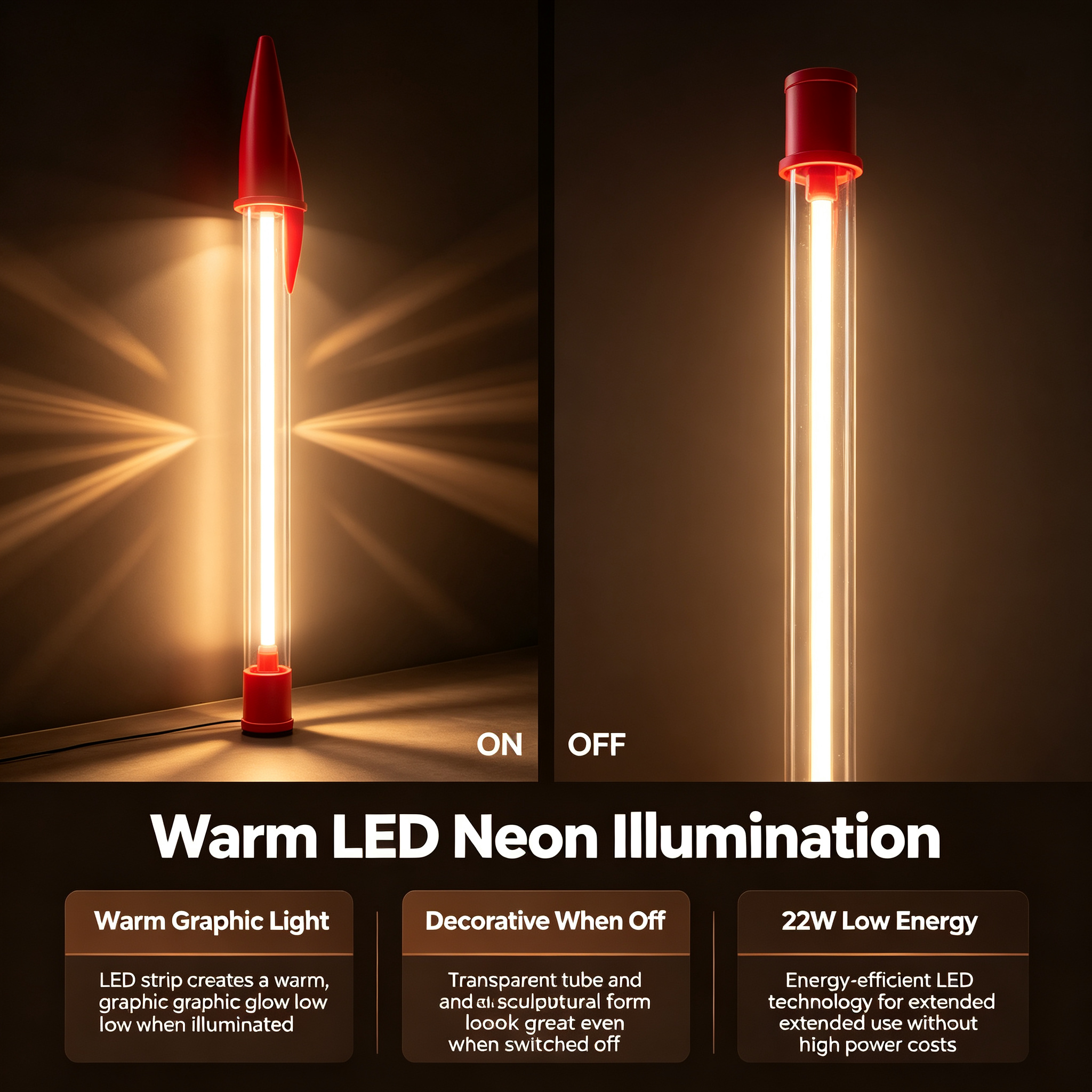 XXL LED Neon Floor Lamp！