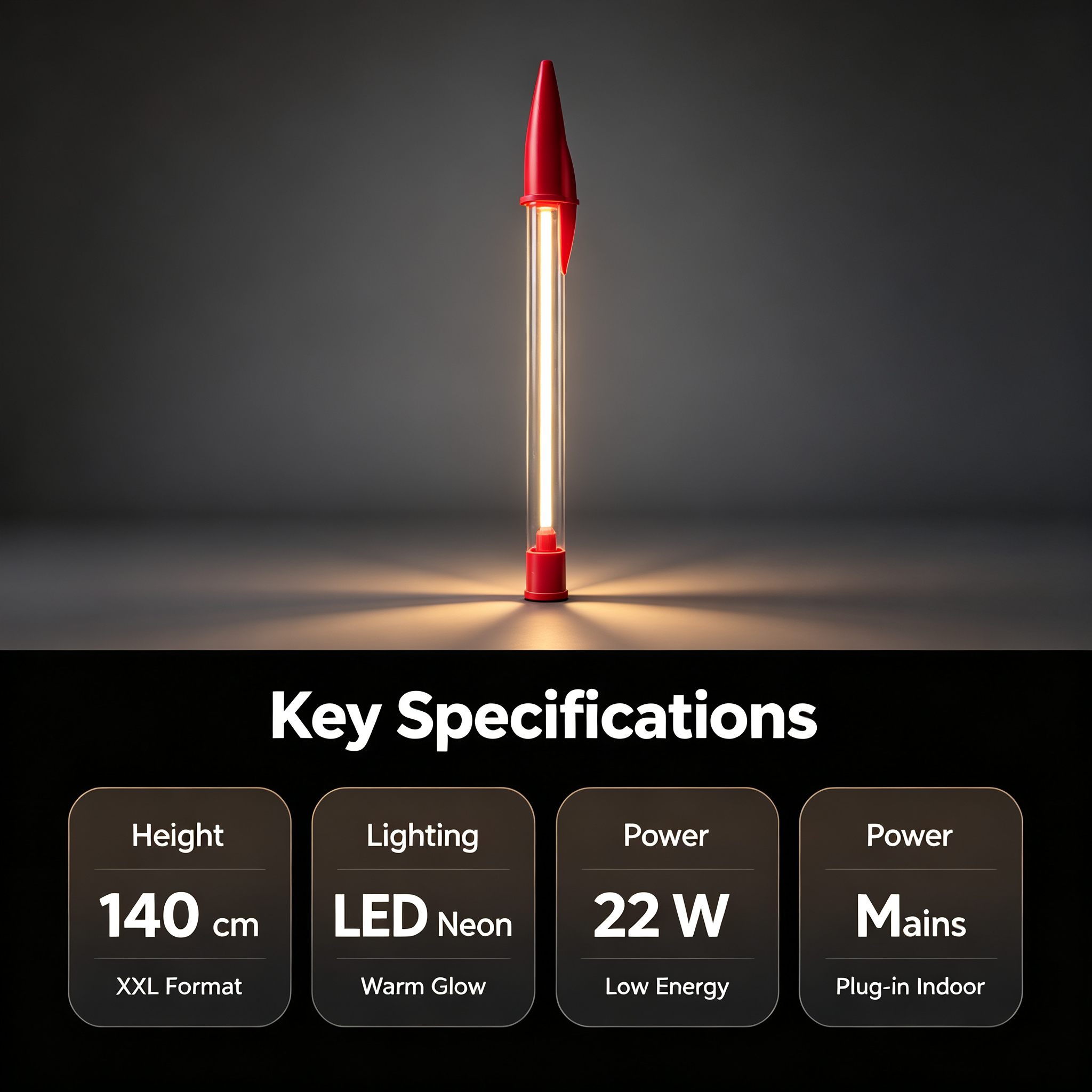 XXL LED Neon Floor Lamp！