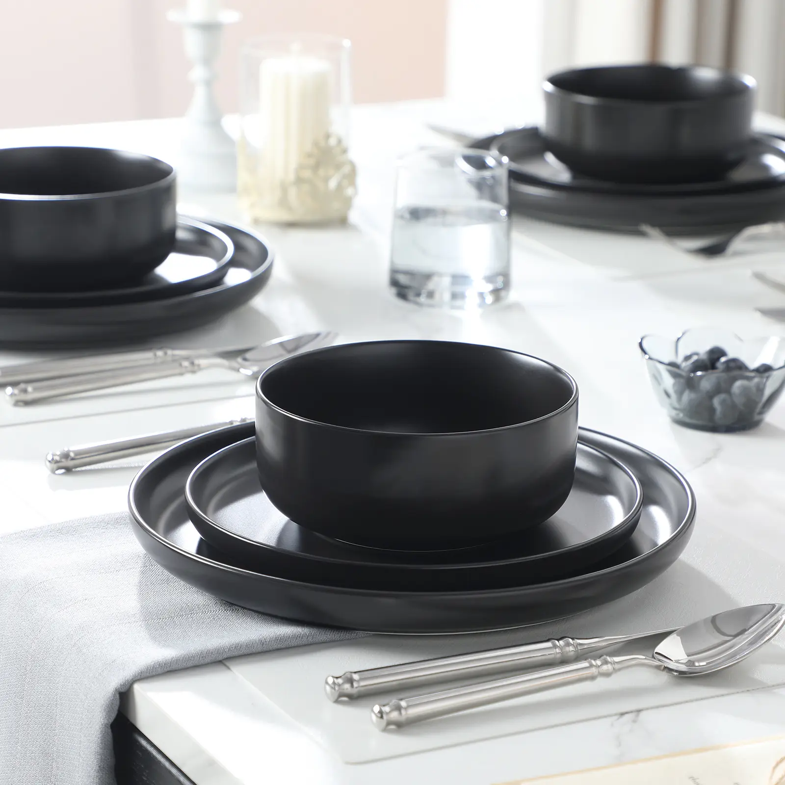 12/16/18/24 Pieces Porcelain Dinnerware Set
