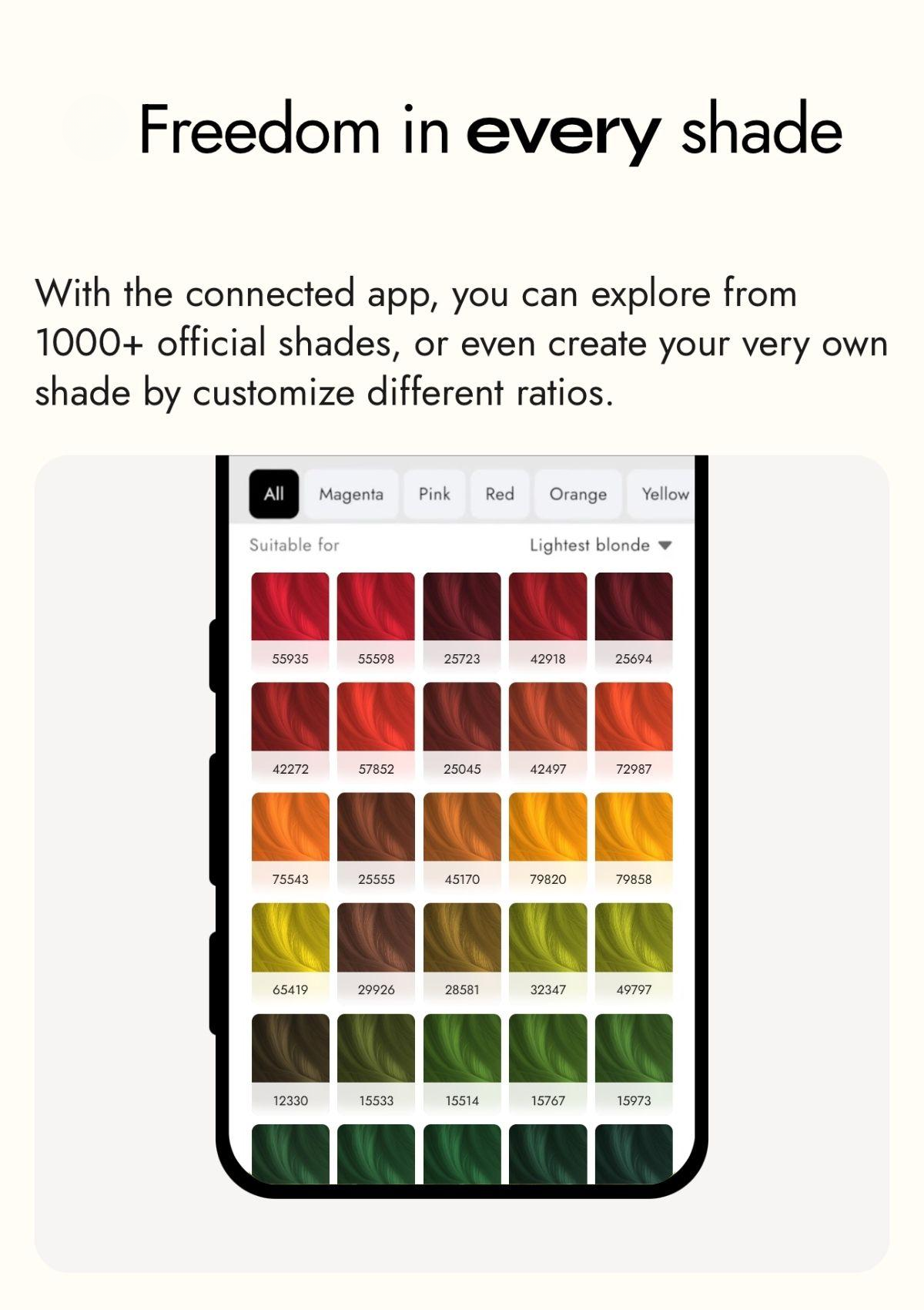 1000 plus custom shades overview