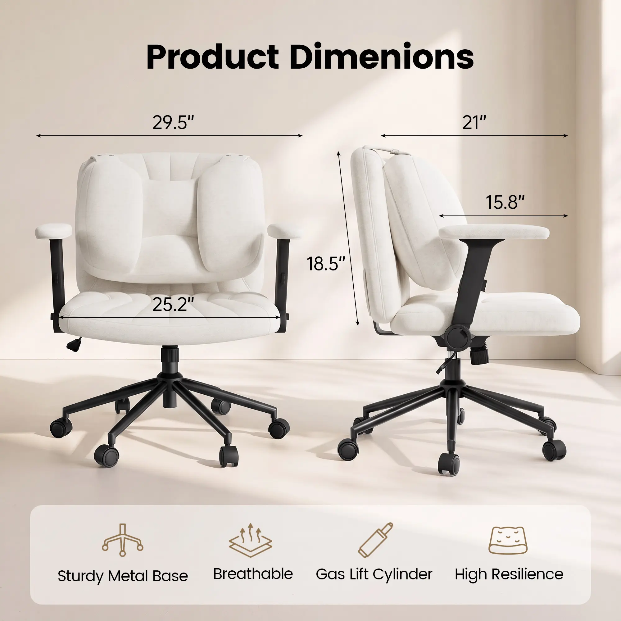 Criss Cross Office Chair with Lumbar Support.