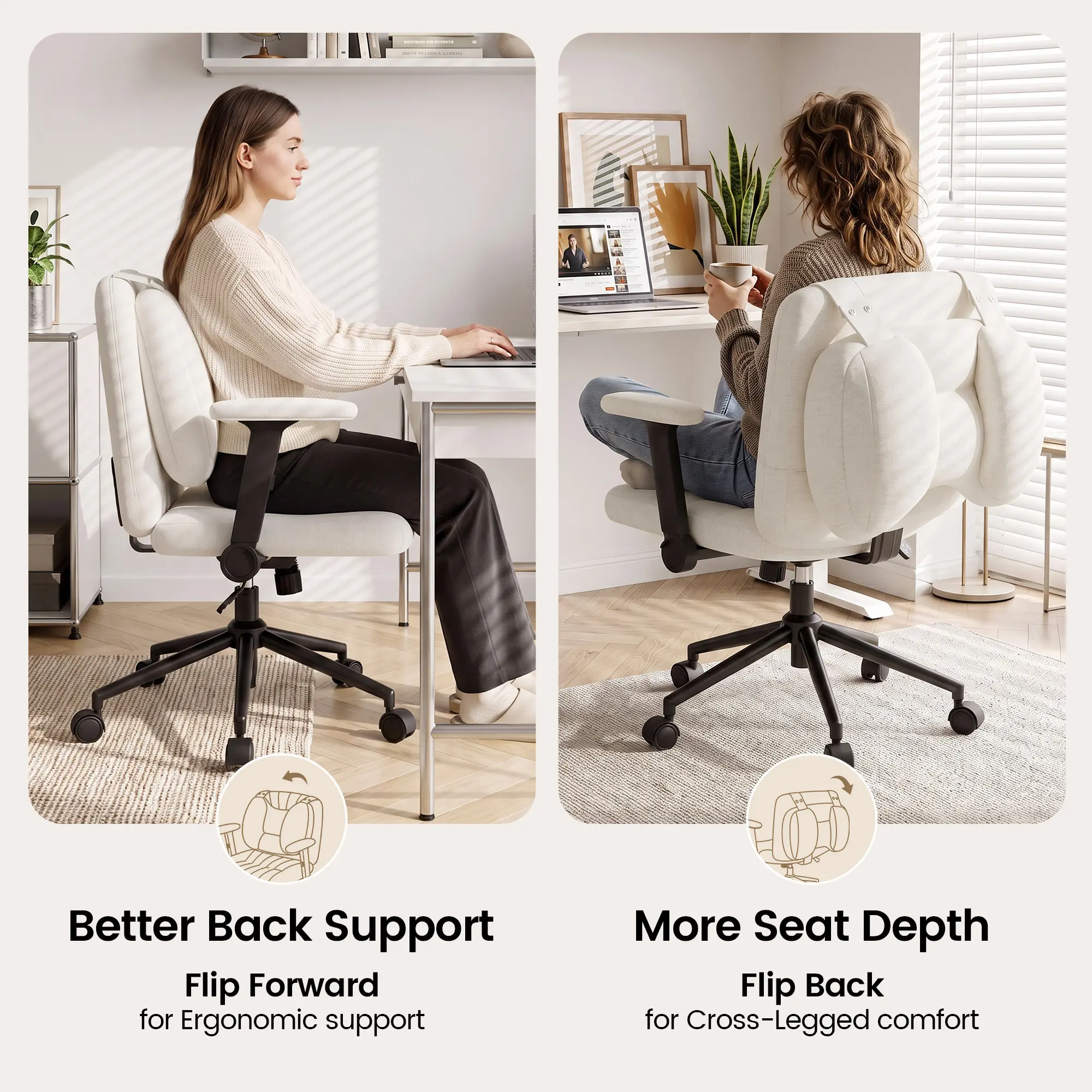 Criss Cross Office Chair with Lumbar Support.